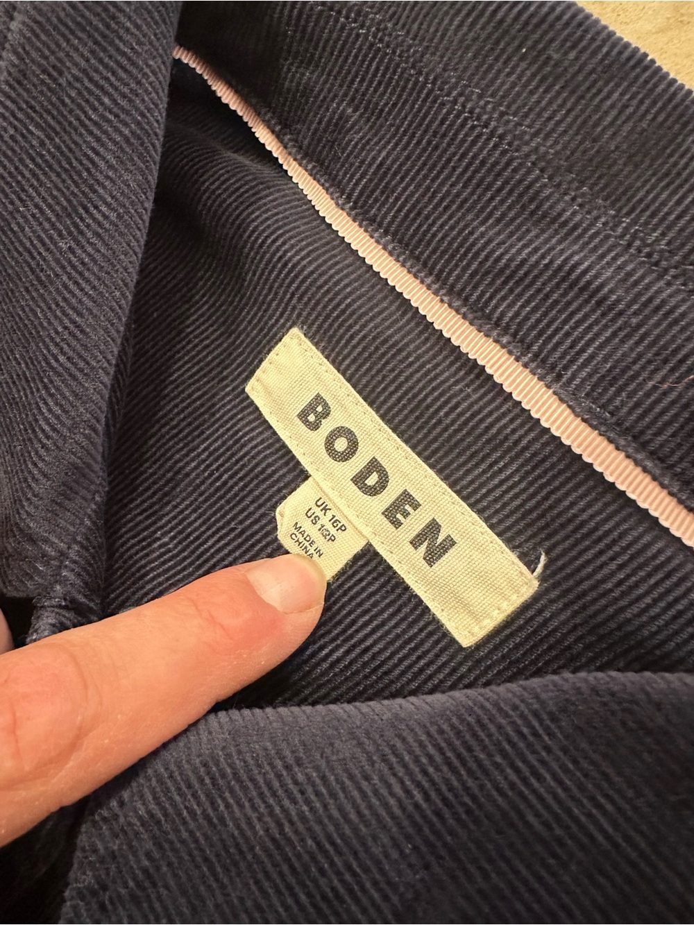 Boden Flora Cord Shirt Dress - Picture 6 of 9